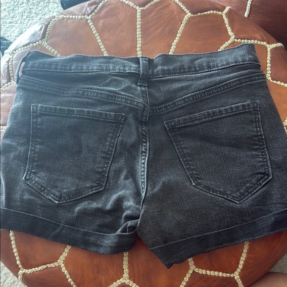 Old Navy Black Jean Shorts Distressed Mid-Thigh - Picture 6 of 7